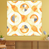 Verbleekte Terra-geometrie Canvas Afdruk (Insitu (Woonkamer))