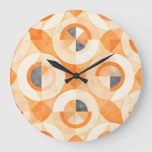 Verbleekte Terra-geometrie Grote Klok