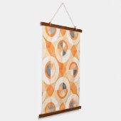 Verbleekte Terra-geometrie Hangend Wandkleed (Gebogen)