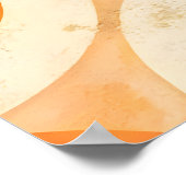 Verbleekte Terra-geometrie Poster (Hoek)