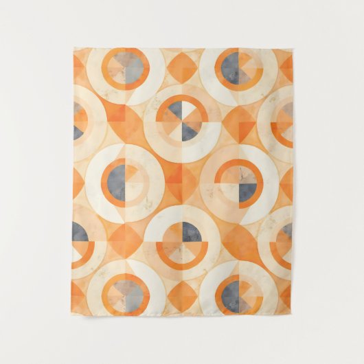 Verbleekte Terra-geometrie Wandkleed (Voorkant)