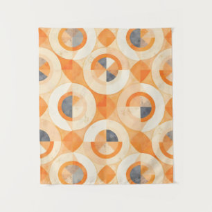 Verbleekte Terra-geometrie Wandkleed
