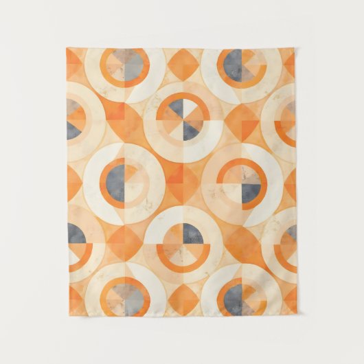 Verbleekte Terra-geometrie Wandkleed (Voorkant)