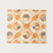 Verbleekte Terra-geometrie Wandkleed (Voorkant (horizontaal))