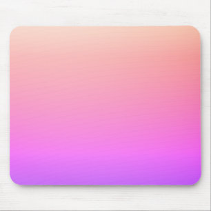 Verblekende perzik roze en paarse kleurrijke ombre muismat