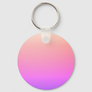 Verblekende perzik roze en paarse kleurrijke ombre sleutelhanger
