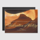 Verblijding van de overwinning magnetische uitnodiging (Voorkant / Achterkant)