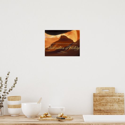 Verblijding van de overwinning poster (Keuken)