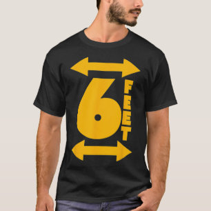 VERBLIJF 6 FEET AWAY Social Distance Antisociaal T-shirt