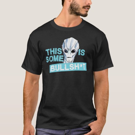 VERBLIJF ALIEN - DIT IS EEN BULLSHANDVERBLIJFPLAAT T-SHIRT (Voorkant)