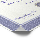 Verblijf bij het huisdiploma poster (Hoek)