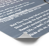 Verblijf bij Me Church Christelijk Hymn Art Poster (Hoek)