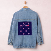 verblijf bij vreugde harten en pootafdrukken denim jacket (Hangar)