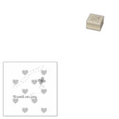 verblijf bij vreugde inspirerende sticker rubberstempel (Gestempeld)