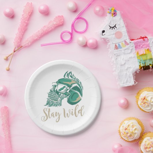 Verblijf Borden van onbewerkt papier Papieren Bordje (Feest)