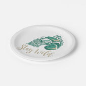 Verblijf Borden van onbewerkt papier Papieren Bordje (Gekanteld)