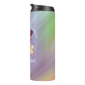 Verblijf de naam van de crème-dog-marmer thermosbeker (Geroteerd rechts)