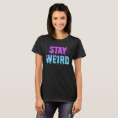 Verblijf de vreemde Gothic Aesthetische pasta Goth T-shirt (Voorkant volledig)