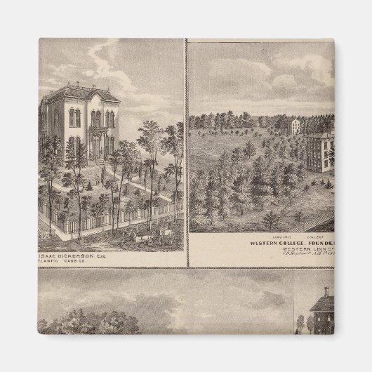 Verblijf en Western college in Marshalltown Magneet (Voorkant)