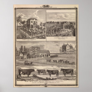 Verblijf en Western college in Marshalltown Poster