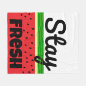 Verblijf Fresh Watermelon Fleece Deken (Voorkant (Horizontaal))