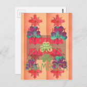 Verblijf gelukkig Sint Patrick's Day Hakuna Mata Briefkaart (Voorkant / Achterkant)