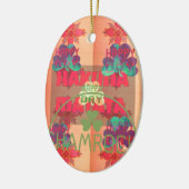 Verblijf gelukkig Sint Patrick's Day Hakuna Mata Keramisch Ornament (Links)