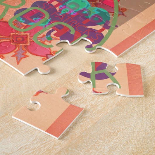 Verblijf gelukkig Sint Patrick's Day Hakuna Mata Legpuzzel (Zijkant)