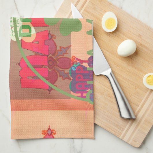 Verblijf gelukkig Sint Patrick's Day Hakuna Mata Theedoek (Quarter Fold)