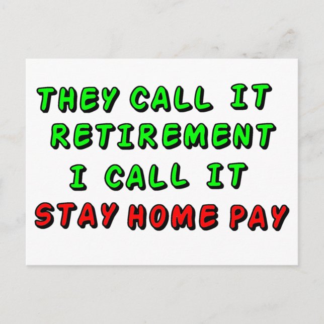Verblijf Home Pay Briefkaart (Voorkant)