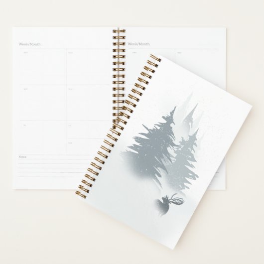 Verblijf in een sneeuwbos planner (Display)