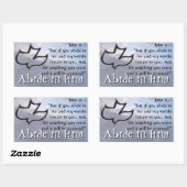 Verblijf in Hem Rechthoekige Sticker (Vel)