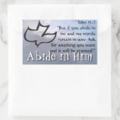 Verblijf in Hem Rechthoekige Sticker (Tas)