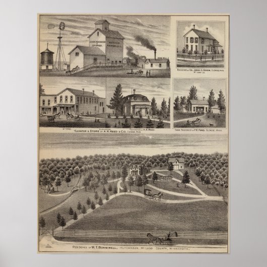 Verblijf in Hutchinson, Minnesota Poster (Voorkant)