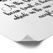 Verblijf in mij KJV Bijbel Verse Poster (Hoek)