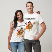 Verblijf in Your Lane, Santa Photobombing Turkije T-shirt (Unisex)