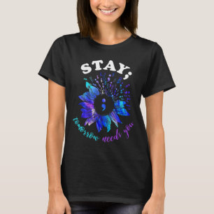 Verblijf morgen heeft je geestelijke gezondheidspr t-shirt