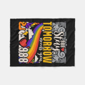 Verblijf morgen heeft je mentale gezondheidsbewust fleece deken (Voorkant (Horizontaal))