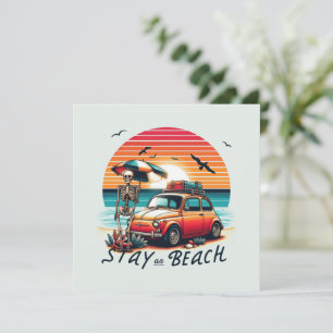 Verblijf op het strand - Retro vibes - Skelet