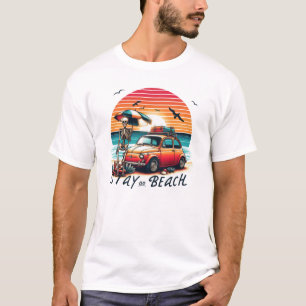 Verblijf op het strand - Retro vibes - Skelet T-shirt