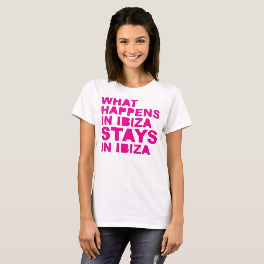 Verblijf op Ibiza T-shirt (Voorkant volledig)