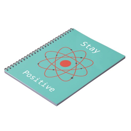 Verblijf positieve atom physics geek notitieboek (Linkerzijde)