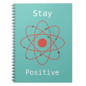 Verblijf positieve atom physics geek notitieboek (Voorkant)