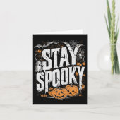 Verblijf Spooky Quote Halloween Drink Coffee Funny Kaart (Voorkant)