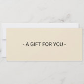 Verblijf surprise ticket kaart (Achterkant)