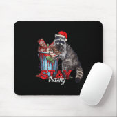 Verblijf Trashy Christmas Raccoon Xmas Trash Panda Muismat (Met muis)