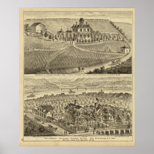 Verblijf van Andrew Lindsey Glenfield Poster (Voorkant)