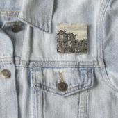 Verblijf van Arguello Vierkante Button 5,1 Cm (In situ)