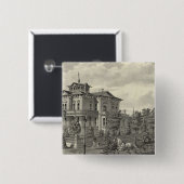 Verblijf van Arguello Vierkante Button 5,1 Cm (Voorkant /achterkant)