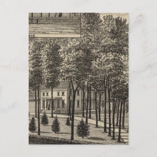 Verblijf van DB Williams, Edgerton, Kansas Briefkaart (Voorkant)